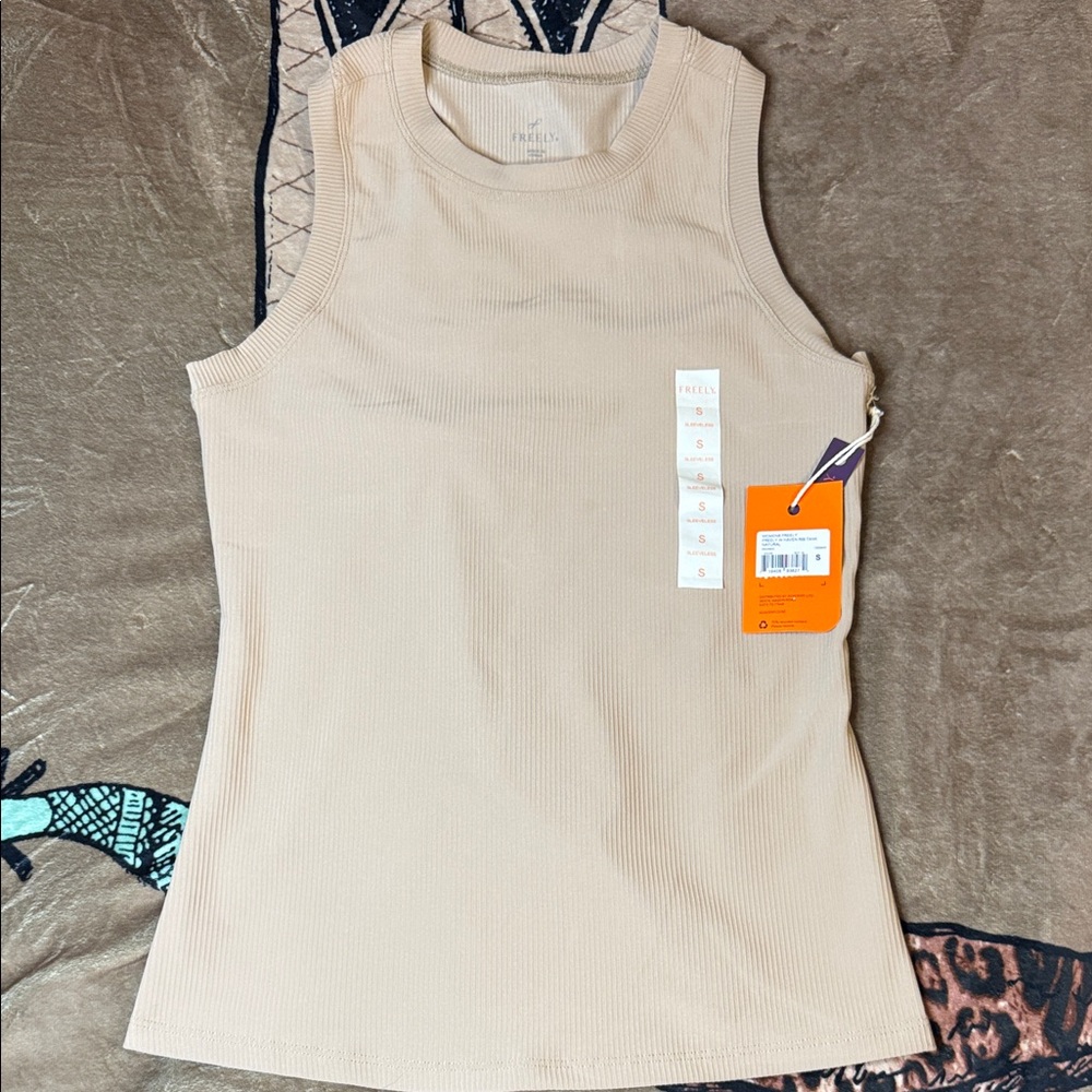 NWT FREELY Beige Tank Top
